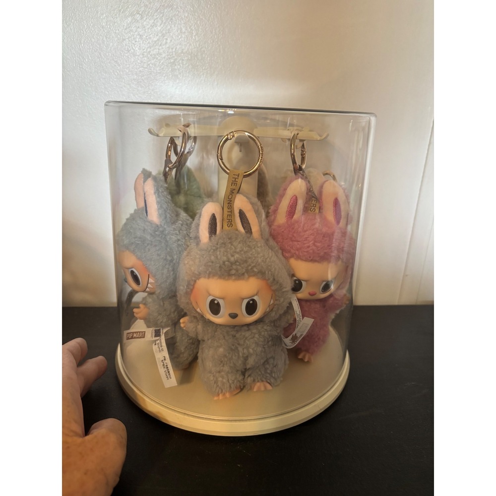 Pop Mart The Monsters Labubu Exciting Macarons Doll Keychain Full Set 6pc